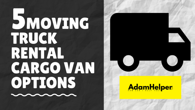 5 Boston Moving truck rental Cargo Van penske budget zipcar home depot uhaul adamhelper cambridge massachusetts somerville medford malden moving company gentle giant boston best moving company