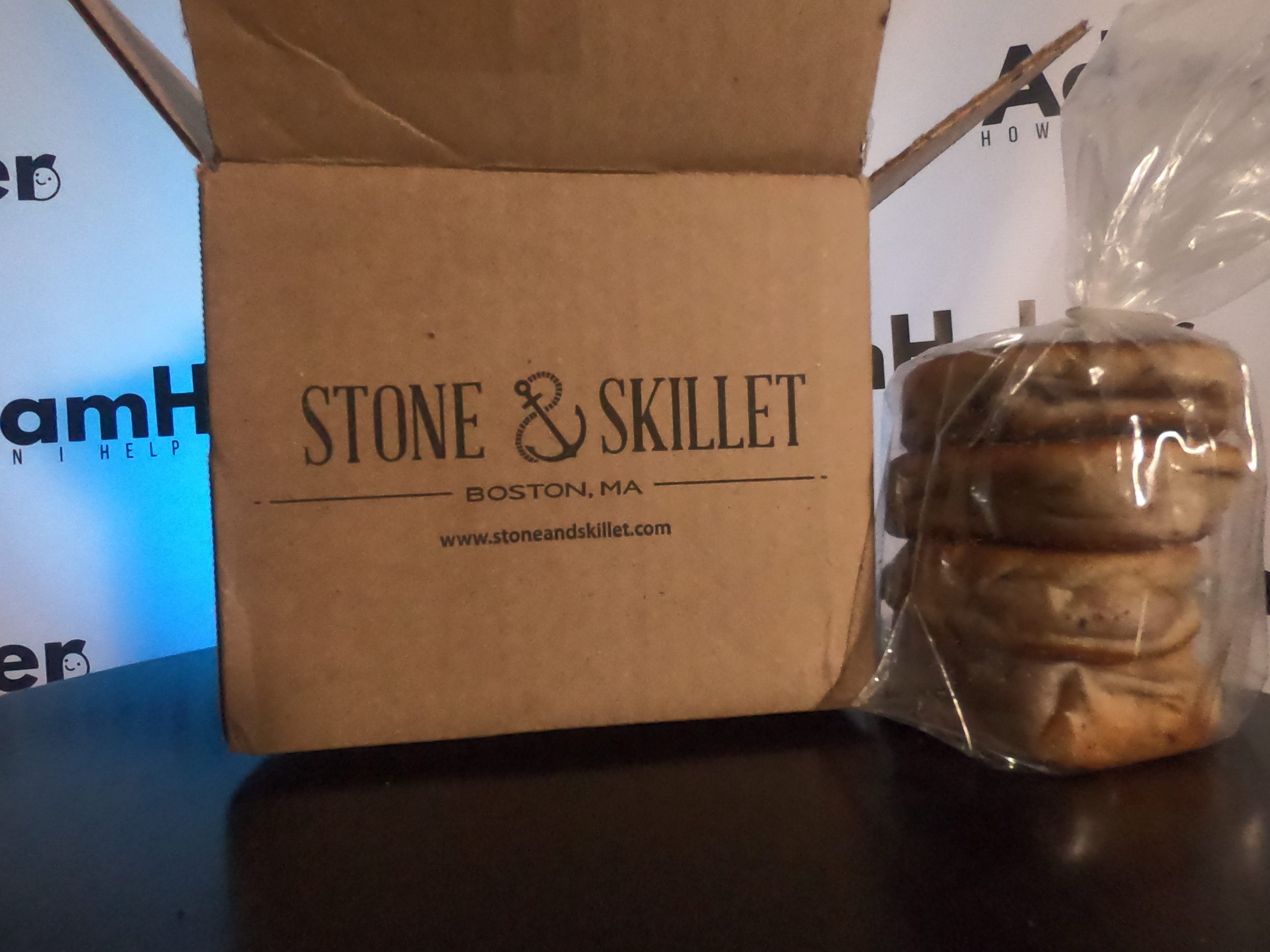 Stone and Skillet lemon blueberry english muffins boston local business massachusetts