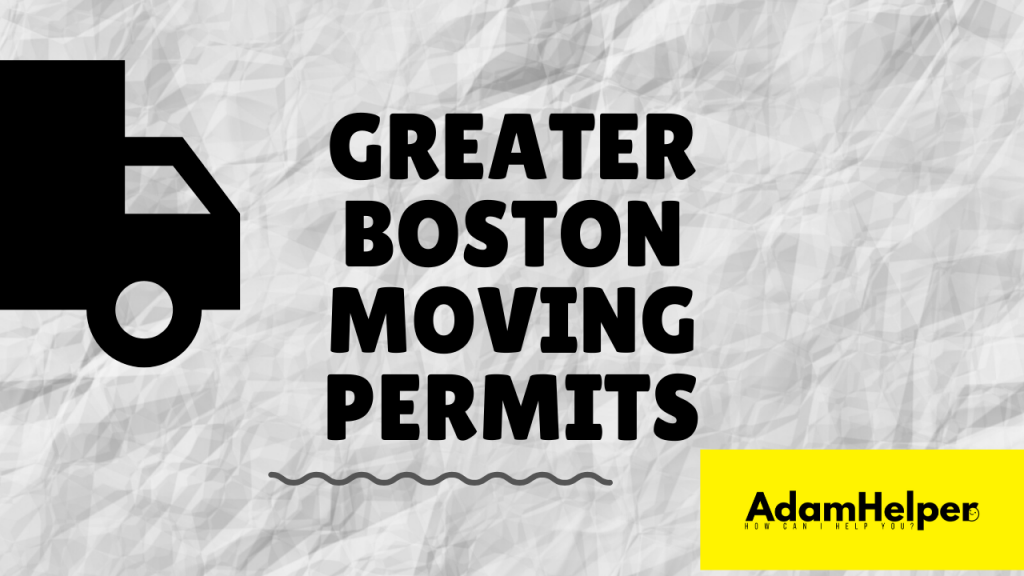 Greater Boston Moving Permits for moving truck rental Cargo Vans