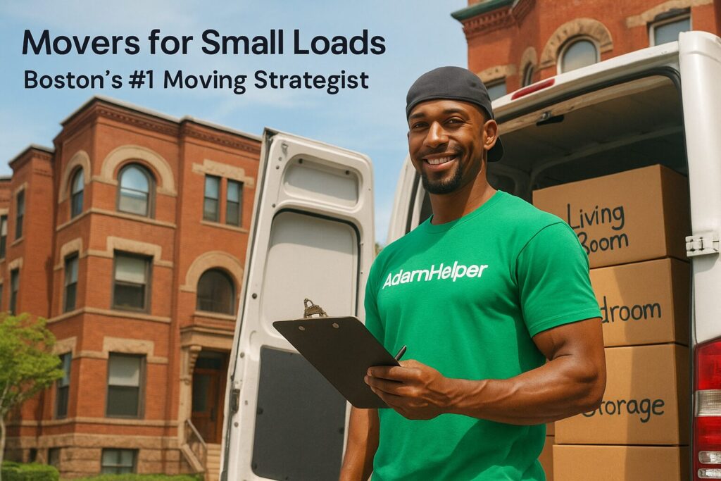 Movers-for-small-loads-Boston-AdamHelper_Mover with Cargo Van